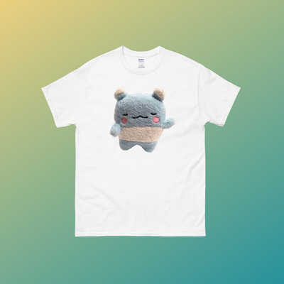 Pastel Goth Sleeping Monster T Shirt White