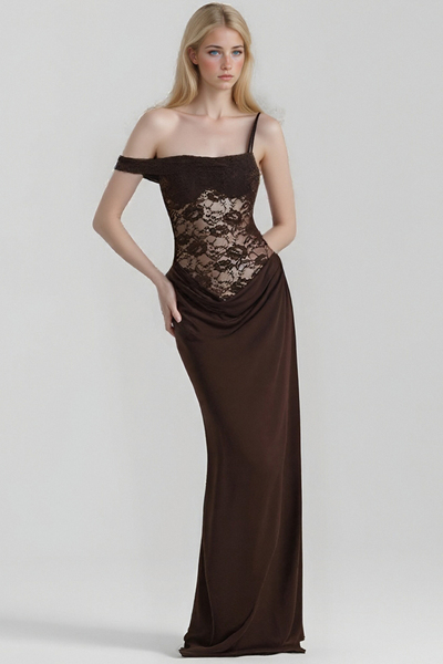 Sexy hot girl style suspender lace dress