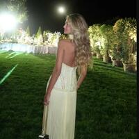 Customized Exquisite yellow Chiffon Evening Dress Elegant V-Neck Halter Homecoming Dress Classic Backless Special Occasion Gowns - Thumbnail 3