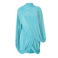 Solid color elegant draped high-end tube top skirt two-piece set - Thumbnail 1