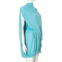 Solid color elegant draped high-end tube top skirt two-piece set - Thumbnail 5