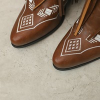 Boho Ethnic Embroidered Tassel Cowboy Boots - Thumbnail 5