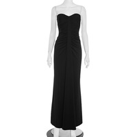 Sexy Sweetheart Pleated Wrap Maxi Dress - Thumbnail 5