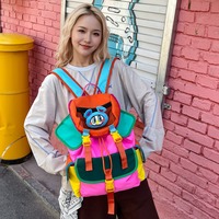 Color Block Travel Backpack - Thumbnail 5