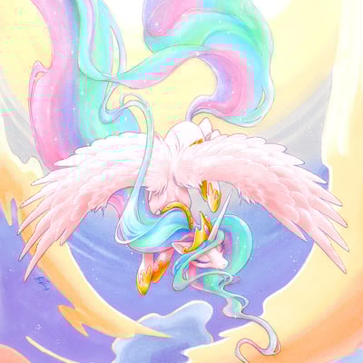 8.5x11 celestia sunrise print
