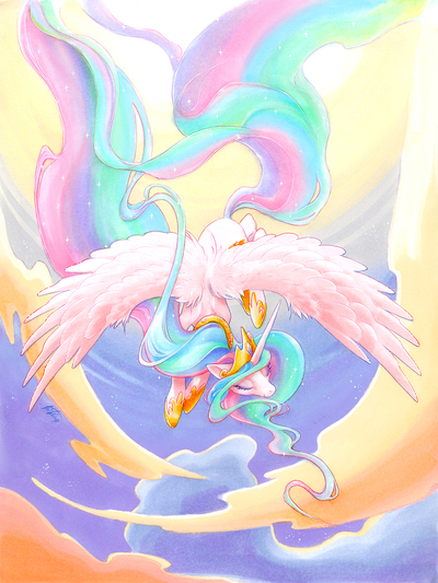 8.5x11 celestia sunrise print