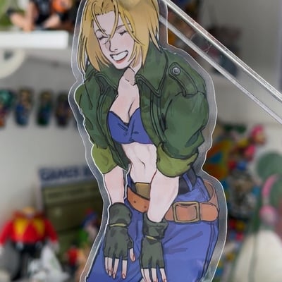 Blue mary transparent sticker