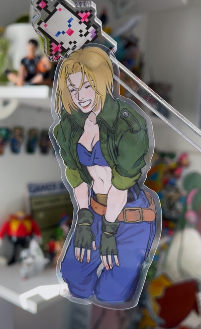 Blue Mary transparent sticker