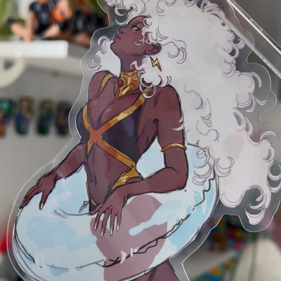 Summer storm transparent sticker