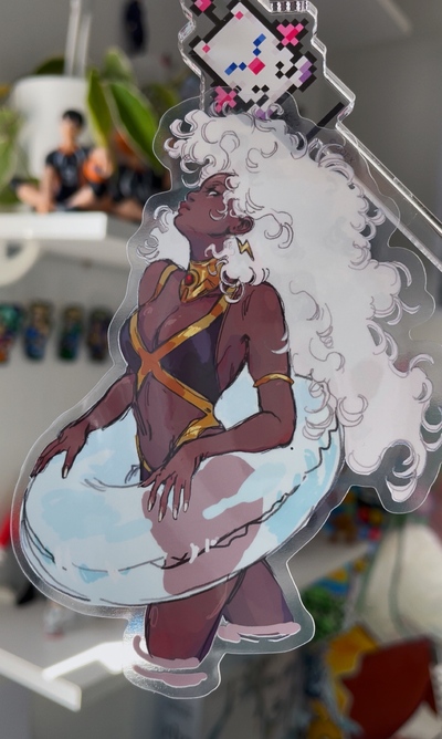 Summer Storm transparent sticker