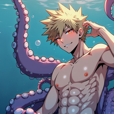 Octopus bakugou art print! 2 (signed)