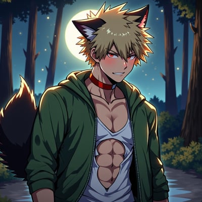  bakugou lunar trap art print! (signed)