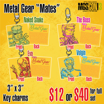 Metal gear "mates" - double sided key charms