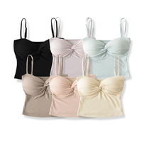 Careful bra pad with twisted inner camisole - Thumbnail 6