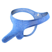 5PK multi-color Men's sexy lingerie youth underwear elephant tube physiological thong t-string L452 - Thumbnail 4