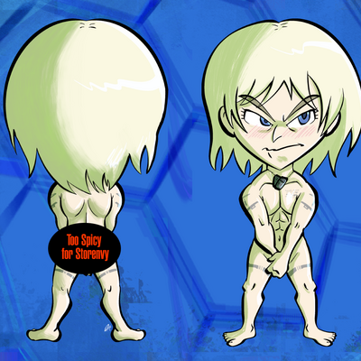 Nekked raiden throw pillow