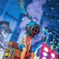 ArTToy by Sank Toys "Lonely Colossus Rooftop Boy Blues" - Thumbnail 3