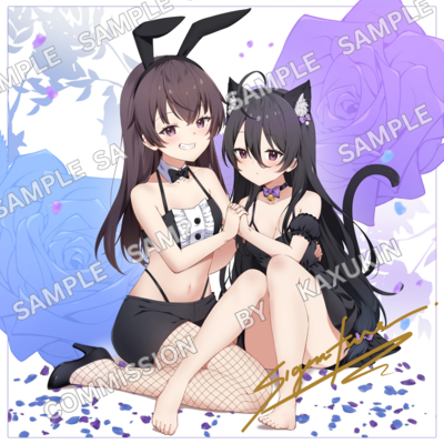 Yuki x ayano - ecchi boss vibes - alya sometimes hides her feelings in russian (8x8) signed print