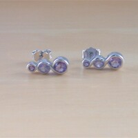 BOXED GIFT/Amethyst Earrings/Sterling Silver Amethyst Earrings/Purple Gemstone Earrings/Amethyst Jewellery/Amethyst Jewelry/UK - Thumbnail 2