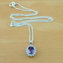 Sterling Silver Amethyst Pendant & Chain/Silver Amethyst Necklace UK/Amethyst Jewellery/Amethyst Jewelry/February Birthstone/Amethyst Gift-1