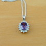 Sterling Silver Amethyst Pendant & Chain/Silver Amethyst Necklace UK/Amethyst Jewellery/Amethyst Jewelry/February Birthstone/Amethyst Gift-3