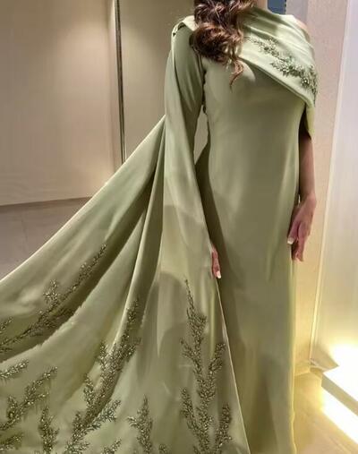 Customized Evening Dresses Beading Crystals Floor length Prom Dress