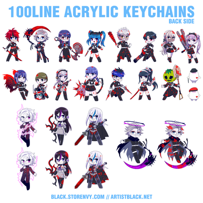 Hundred line keychains