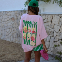 VINTAGE JAMAICA LEMON SHRIMP PINK TEE - Thumbnail 3