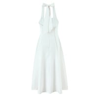 Retro Elegant Sexy Halter Back Midi Dress - Thumbnail 1