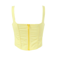 Yellow herringbone camisole top - Thumbnail 1