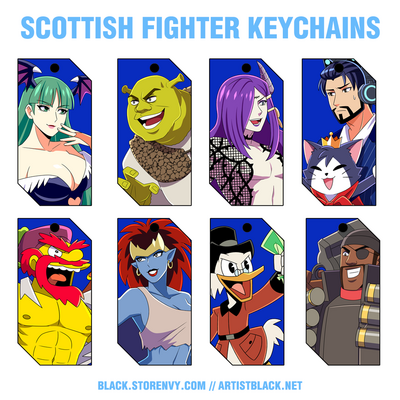 Scottish Fighter Keychains