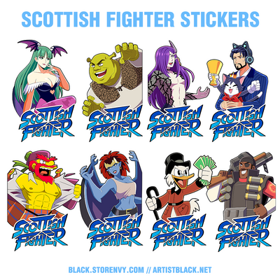 Scottish Fighter Stickers