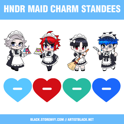 HNDR Maid Charm Standees