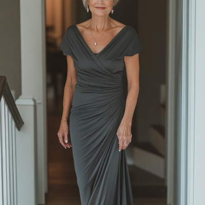 Sheath elegant mother of the bride dress prom dress - Thumbnail 1