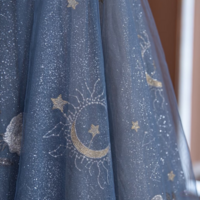 Starry Pegasus Prom Dress, Black Spaghetti Straps Prom Dress, Sweetheart Neck, Dreamy Graduation Prom Dress, Evening Dress Gown, Party Dress - Thumbnail 4