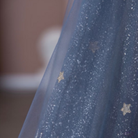 Starry Pegasus Prom Dress, Black Spaghetti Straps Prom Dress, Sweetheart Neck, Dreamy Graduation Prom Dress, Evening Dress Gown, Party Dress - Thumbnail 5