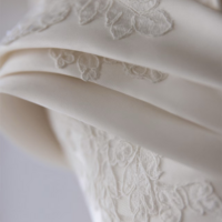 Elegant classic satin long train wedding dress, modern satin sweetheart bridal gown, fashionable satin wedding dress - Thumbnail 11