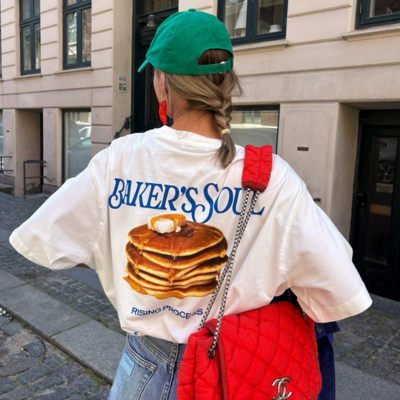 Baker's soul pancake print t-shirt