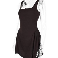 Sexy drawstring waist halter dress with suspenders and small dress with tutu skirt - Thumbnail 7