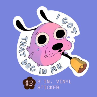 **pre-order** courage vinyl sticker