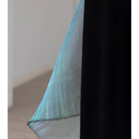 Black velvet evening gown, sweetheart backless dress, long sleeve luxury gown  - Thumbnail 4