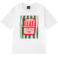 Canned Sardines Stripe Printed Tee - Thumbnail 3