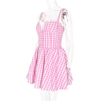 Wear a plaid waist halter dress - Thumbnail 2