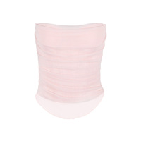 Mesh hot girl tube top with exposed waist sexy fishbone bra - Thumbnail 4