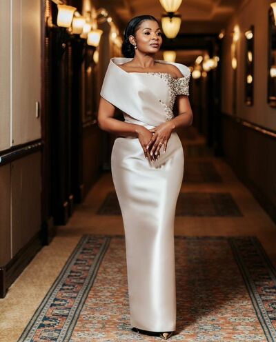 Elegant Mother of the Bride/ Groom Dresses Beaded Off the Shoulder Formal Evening Gown for Wedding Guests, Plus Size Available, Custom Made