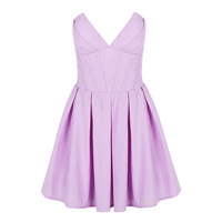 Sexy Tube Top French Dress Slim Backless Fishbone Mini Skirt Tutu Skirt - Thumbnail 1