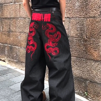 RED SNAKE JEANS - Thumbnail 1