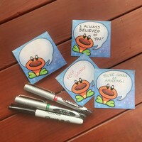 Tribute Art - Talking Flower Sticky Notepad - Thumbnail 1
