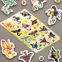 Butterfly Dragon Sticker Sheet - Thumbnail 1