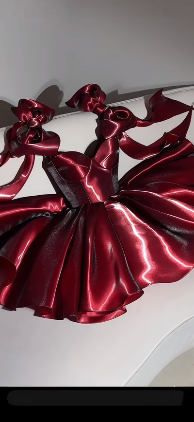 Burgundy Wedding Receiption Dress Homecoming Dress HOCO Dress Homecoming Dress Short Prom Dress Short Formal Party Dress